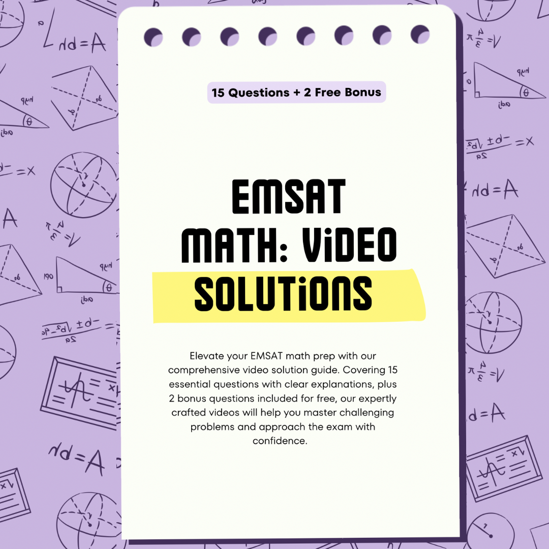 Emsat Math Boost: Video solutions